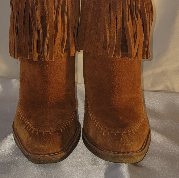 Michael Kors Fringe Suede boots - Picture 3 of 6